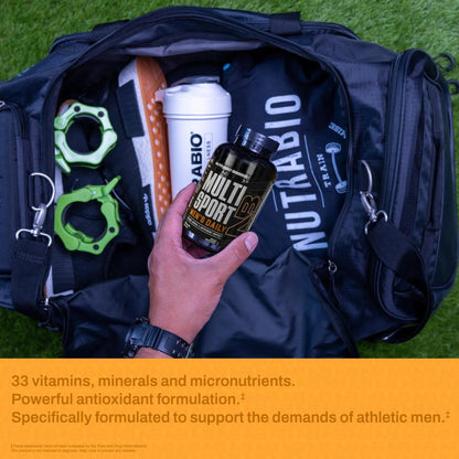 NutraBio Multisport for Men - Mens MultiVitamin - 33 Vitamins, Minerals, Micronutrients - Rich in Antioxidants - dailyvitalstore