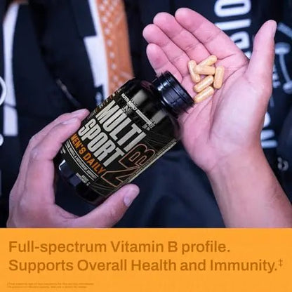 NutraBio Multisport for Men - Mens MultiVitamin - 33 Vitamins, Minerals, Micronutrients - Rich in Antioxidants - dailyvitalstore