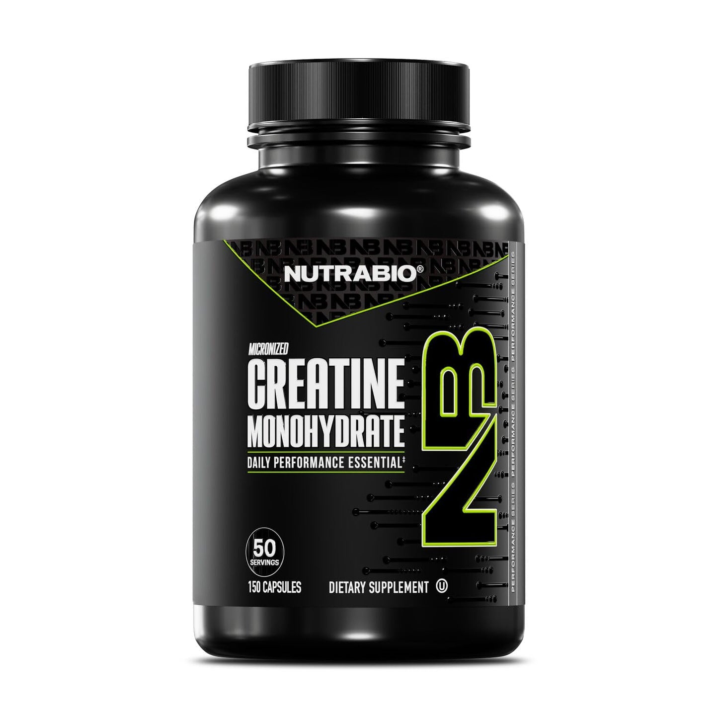 NutraBio Pure Micronized Creatine Monohydrate Capsules, Creatine Pills, Supports Bulk Muscle Energy, Recovery, and Strength - Keto Friendly, Kosher - dailyvitalstore