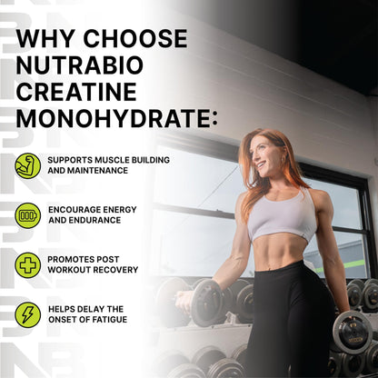NutraBio Pure Micronized Creatine Monohydrate Powder Supplement, Unflavored, (1000 g) - Supports Bulk Muscle Energy, Recovery, and Strength - HPLC Tested Creatine Powder - dailyvitalstore