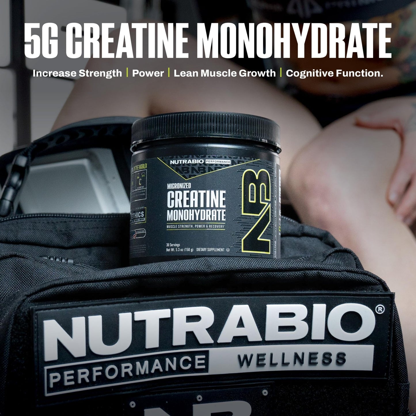 NutraBio Pure Micronized Creatine Monohydrate Powder Supplement, Unflavored, (150 g) - Supports Bulk Muscle Energy, Recovery, and Strength - HPLC Tested Creatine Powder Supplement for Men and Women - dailyvitalstore
