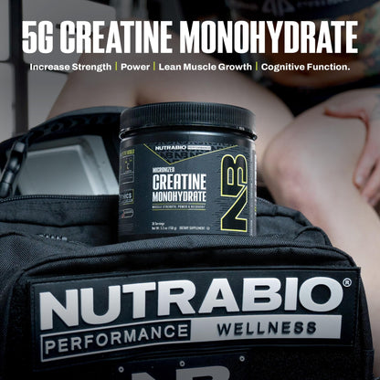 NutraBio Pure Micronized Creatine Monohydrate Powder Supplement, Unflavored, (150 g) - Supports Bulk Muscle Energy, Recovery, and Strength - HPLC Tested Creatine Powder Supplement for Men and Women - dailyvitalstore