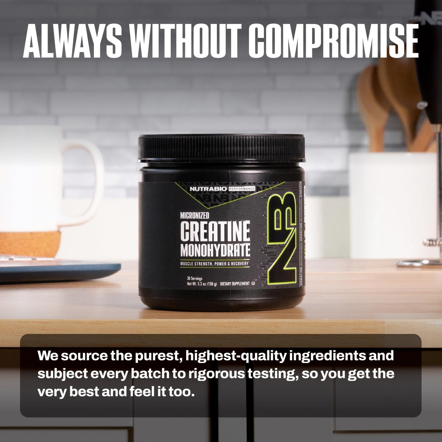 NutraBio Pure Micronized Creatine Monohydrate Powder Supplement, Unflavored, (150 g) - Supports Bulk Muscle Energy, Recovery, and Strength - HPLC Tested Creatine Powder Supplement for Men and Women - dailyvitalstore
