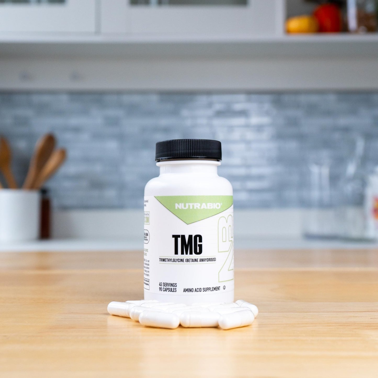 NutraBio TMG Supplements Betaine Anhydrous 500mg Capsules, Trimethylglycine Homocysteine Support - dailyvitalstore
