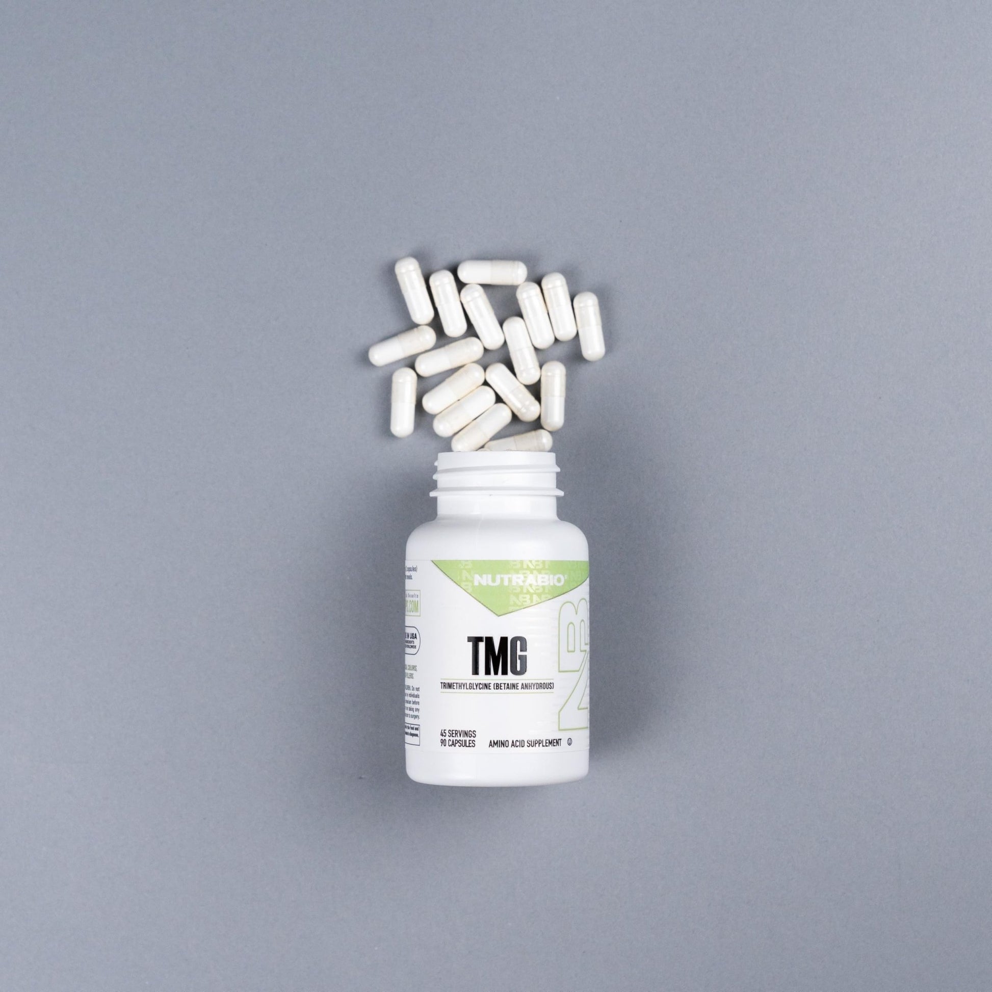 NutraBio TMG Supplements Betaine Anhydrous 500mg Capsules, Trimethylglycine Homocysteine Support - dailyvitalstore