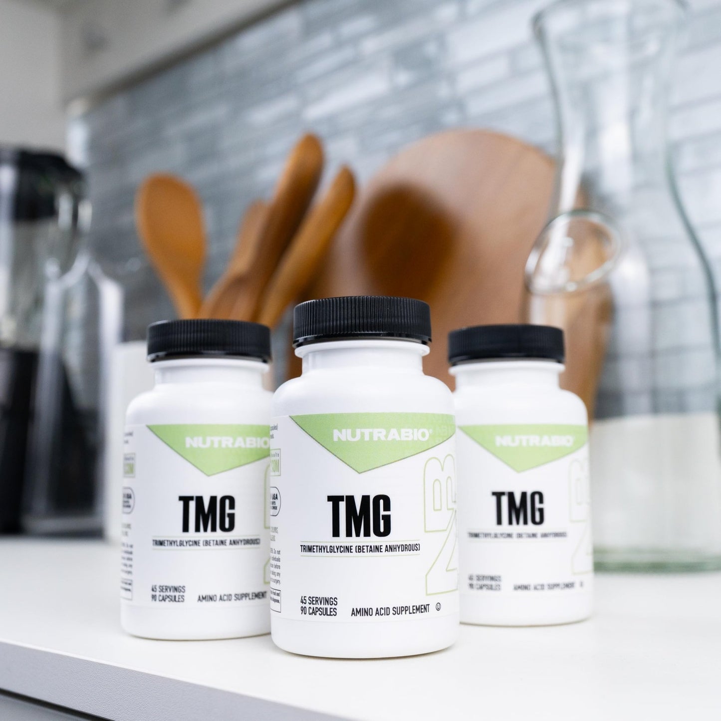 NutraBio TMG Supplements Betaine Anhydrous 500mg Capsules, Trimethylglycine Homocysteine Support - dailyvitalstore