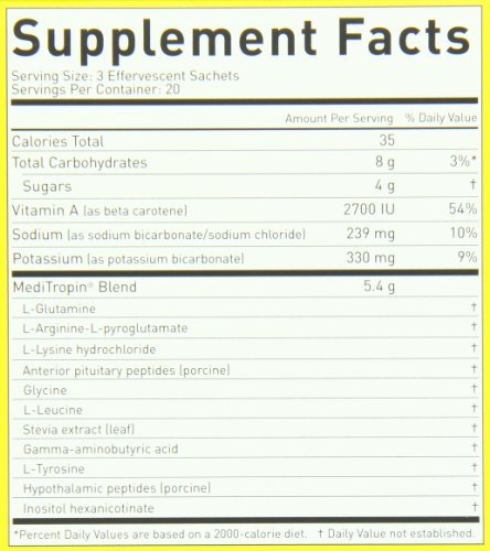 Nutraceutics Meditropin – Anti-Aging Amino Acid Supplement for Adults – Supports Natural Growth Hormone Production, Vitality & Recovery – 60 Sachets - dailyvitalstore