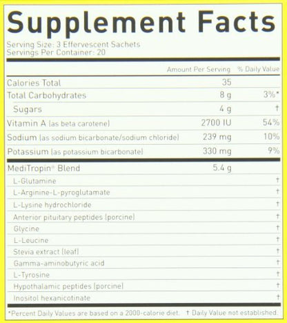 Nutraceutics Meditropin – Anti-Aging Amino Acid Supplement for Adults – Supports Natural Growth Hormone Production, Vitality & Recovery – 60 Sachets - dailyvitalstore