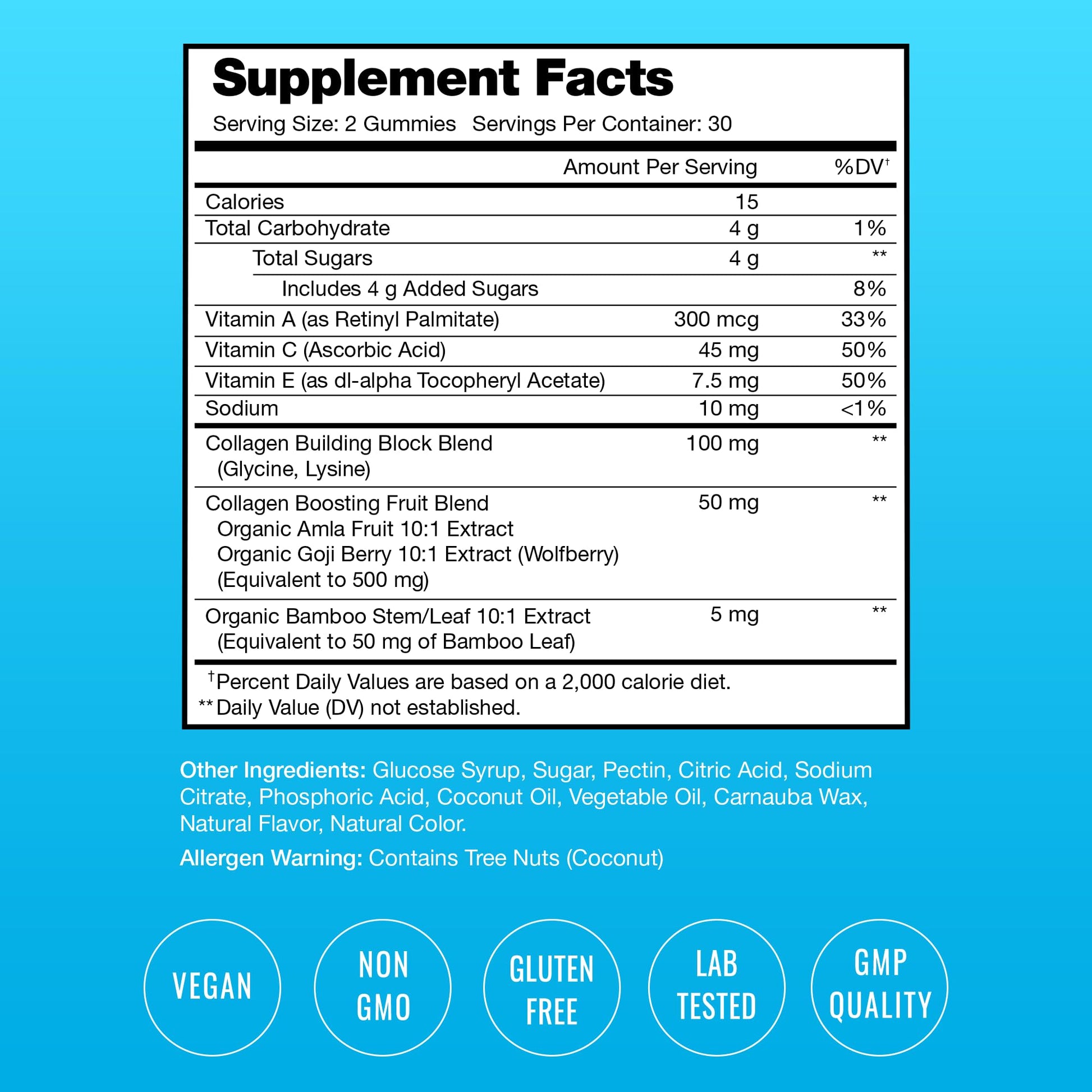 NutraChamps Collagen Boosting Gummies, Collagen Booster Gummy for Natural Collagen Production, Vegan Pectin Supplements Chews for Women & Men, - dailyvitalstore