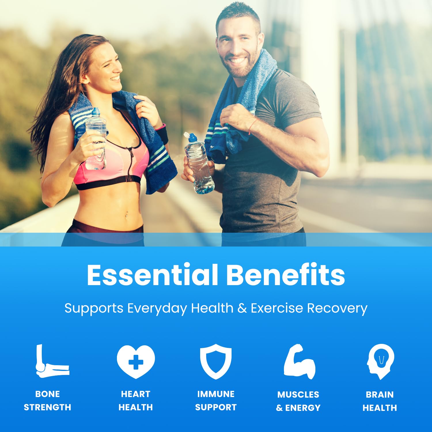 NutraChamps Magnesium Zinc & Vitamin D3 Supplement - Most Bioavailable Forms; Magnesium Glycinate, Malate, Citrate - Bone, Muscle & Heart Health, - dailyvitalstore