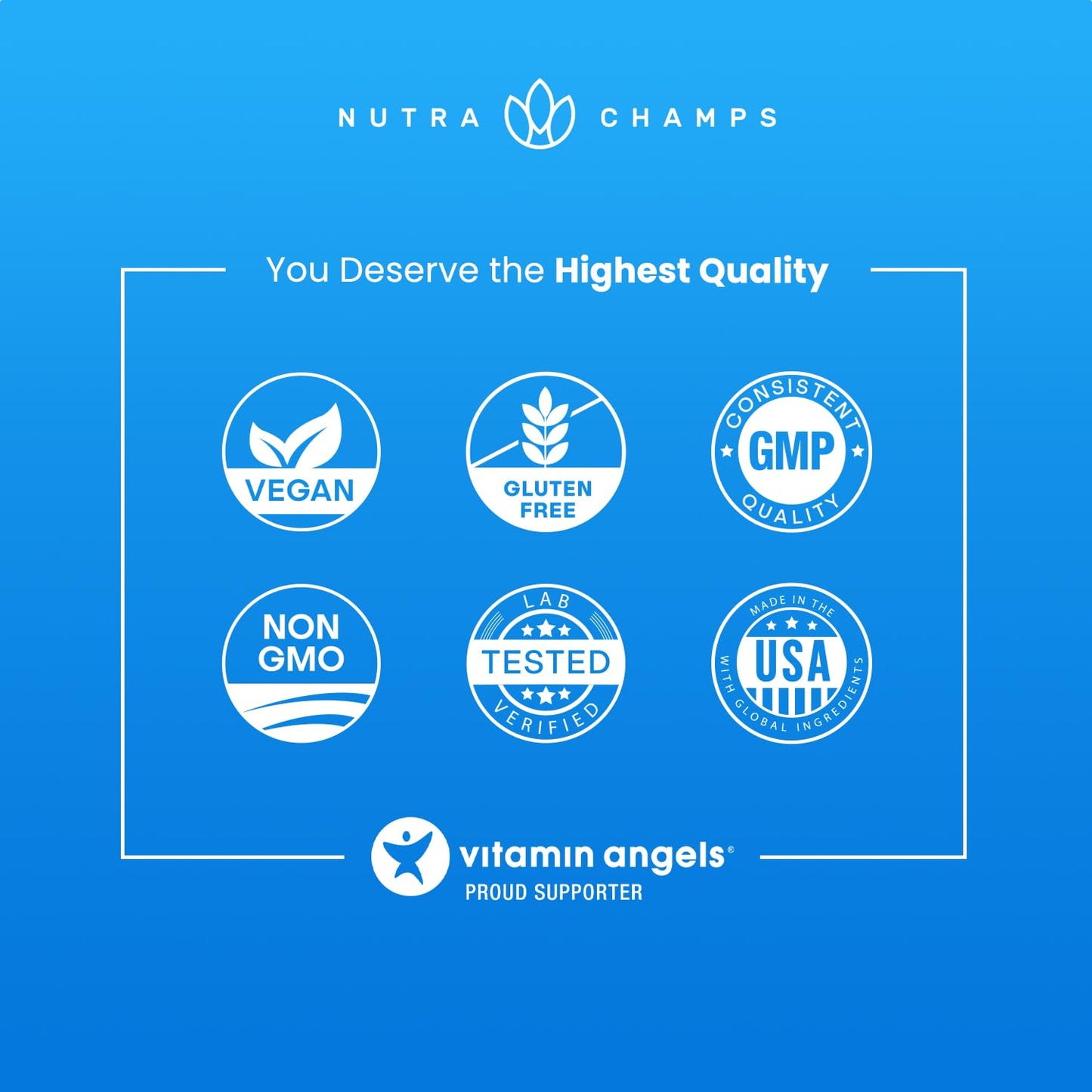 NutraChamps Magnesium Zinc & Vitamin D3 Supplement - Most Bioavailable Forms; Magnesium Glycinate, Malate, Citrate - Bone, Muscle & Heart Health, - dailyvitalstore