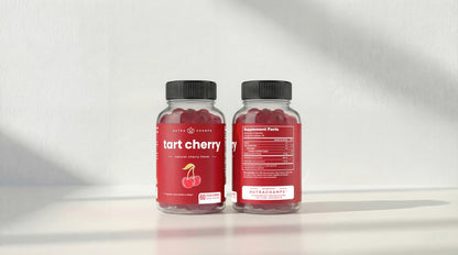 NutraChamps Tart Cherry Gummies - Tart Cherry Extract with Celery Seed - 60 Vegan Gummies (2-Pack) - dailyvitalstore