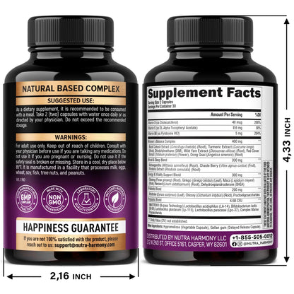 NUTRAHARMONY D-Mannose with Cranberry & Menopause Capsules - dailyvitalstore