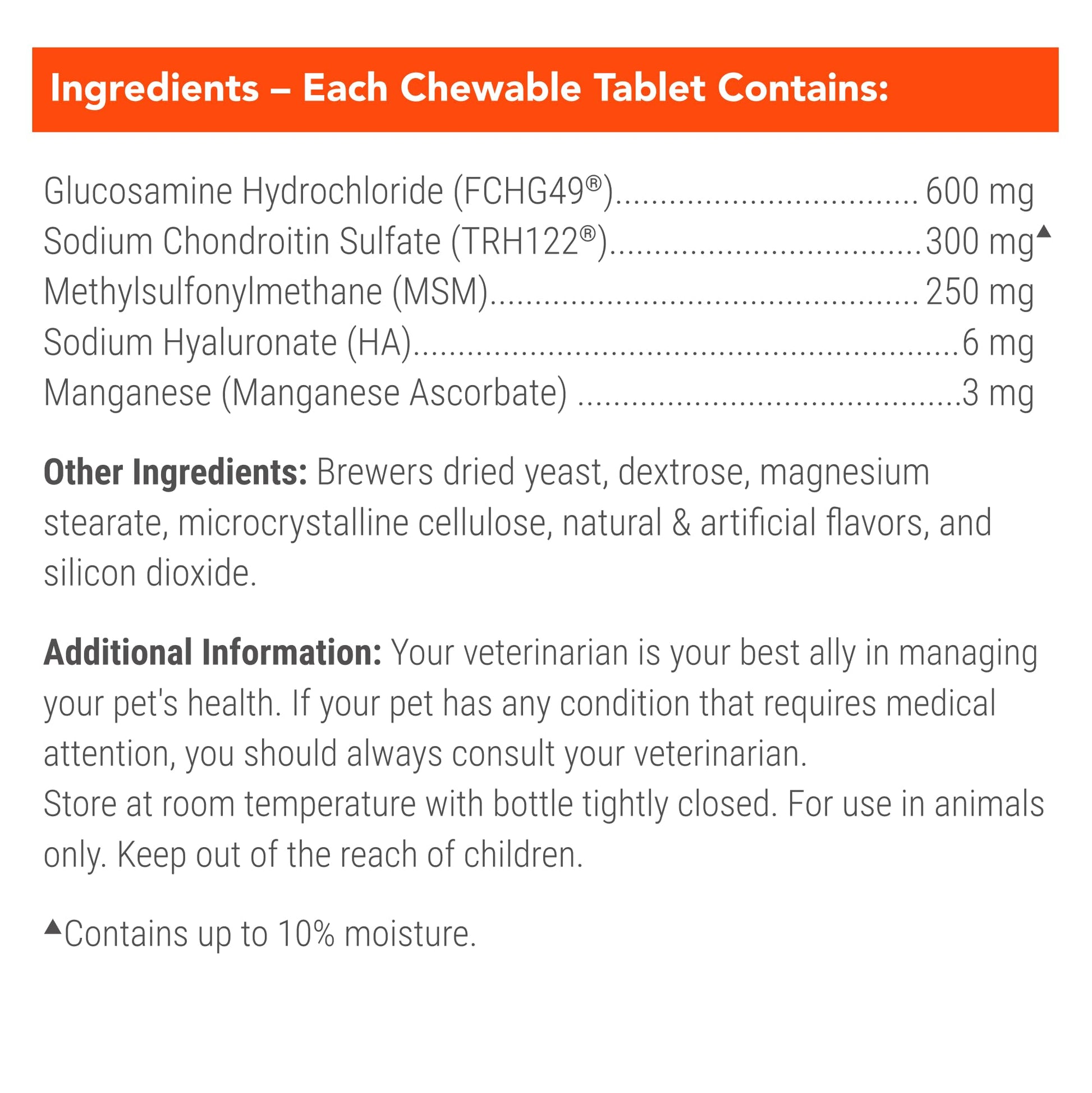 Nutramax Cosequin for Dogs Joint Health Supplement, Contains Glucosamine for Dogs, Plus Chondroitin, MSM and HA, Supports Healthy Joints, Chewable Tablets, 75 Count - dailyvitalstore