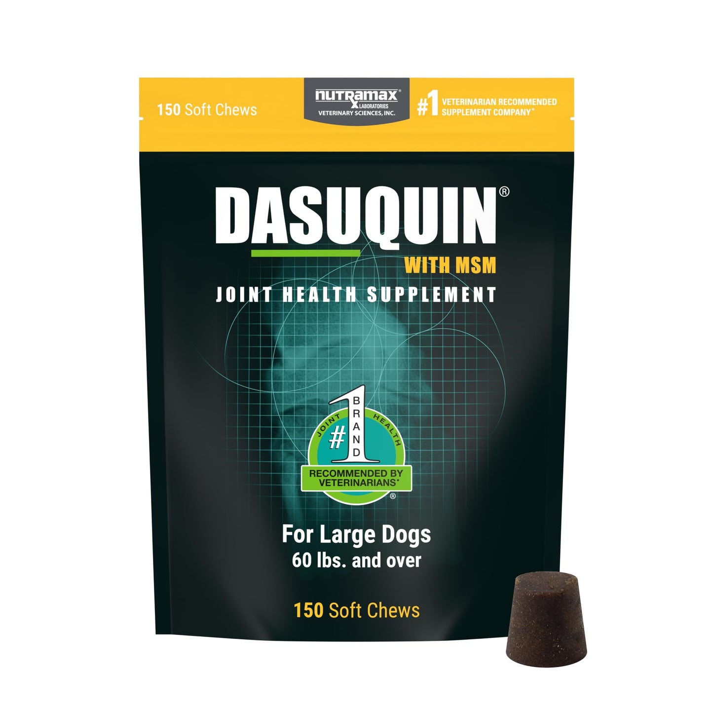 Nutramax Dasuquin for Large Dogs, Joint Health Supplement, Contains Glucosamine for Dogs, Plus Chondroitin, ASU, MSM and More, Supports Healthy Joints, Soft Chews, 150 Count - dailyvitalstore