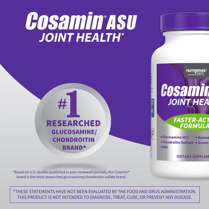 Nutramax Laboratories Cosamin® ASU Joint Health Supplement with Glucosamine, Chondroitin & ASU for Adult Men & Women, Joint Supplement, 230 Capsules - dailyvitalstore