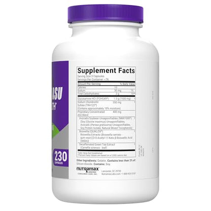 Nutramax Laboratories Cosamin® ASU Joint Health Supplement with Glucosamine, Chondroitin & ASU for Adult Men & Women, Joint Supplement, 230 Capsules - dailyvitalstore