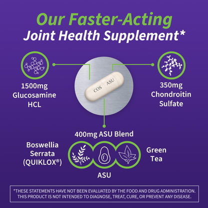 Nutramax Laboratories Cosamin® ASU Joint Health Supplement with Glucosamine, Chondroitin & ASU for Adult Men & Women, Joint Supplement, 230 Capsules - dailyvitalstore