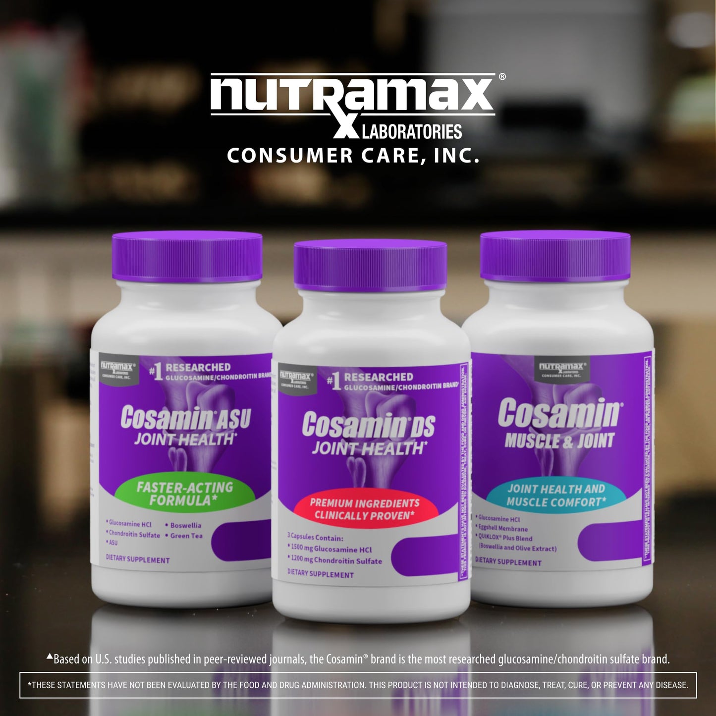 Nutramax Laboratories Cosamin® DS Joint Health Supplement with Glucosamine & Chondroitin for Adult Men & Women, Joint Supplement, 180 Capsules - dailyvitalstore