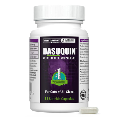 Nutramax Laboratories Dasuquin Joint Health Supplement for Cats - With Glucosamine, Chondroitin, ASU, Boswellia Serrata Extract, and Green Tea Extract, 84 Capsules - dailyvitalstore