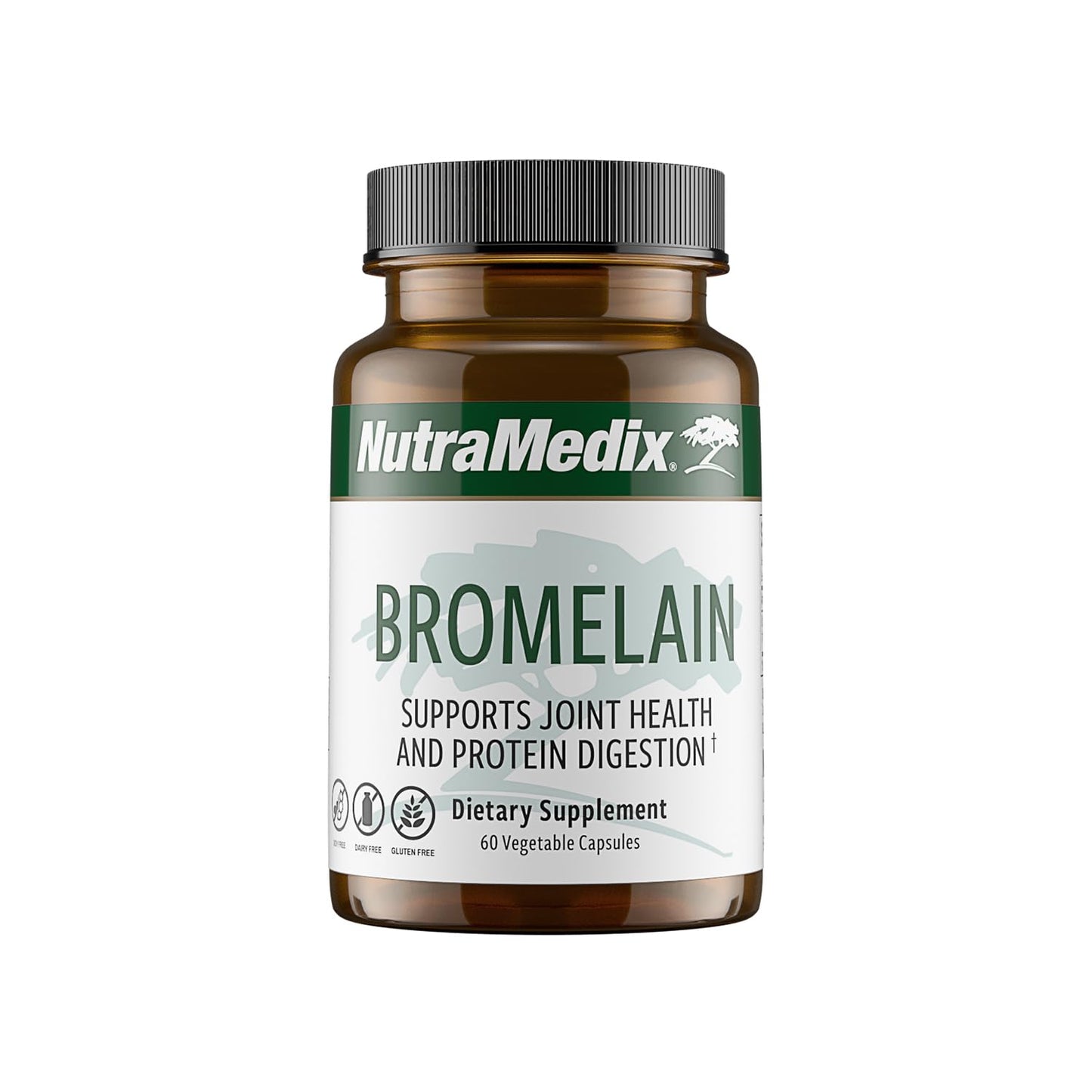 NutraMedix Bromelain Supplements - Proteolytic Enzymes from Pineapple Stems + Bromelain 1,000mg - Designed to Offer Digestion, Exercise and Joint Support - Gluten, Soy and Dairy-Free (60 Capsules) - dailyvitalstore