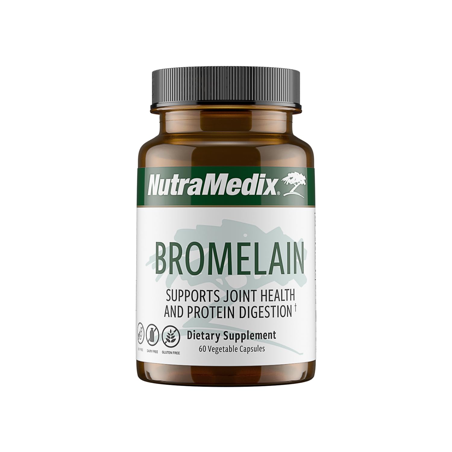 NutraMedix Bromelain Supplements - Proteolytic Enzymes from Pineapple Stems + Bromelain 1,000mg - Designed to Offer Digestion, Exercise and Joint Support - Gluten, Soy and Dairy-Free (60 Capsules) - dailyvitalstore