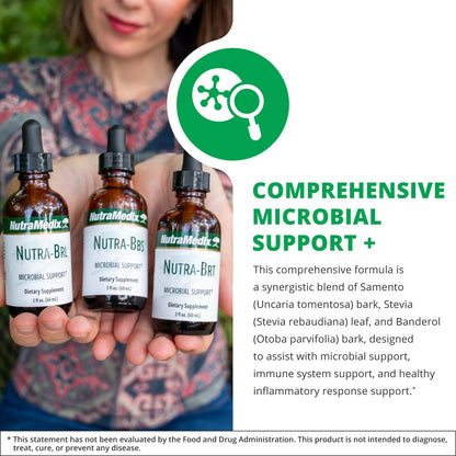 Nutramedix Nutra BRL - Liquid Herbal Supplement for Gut Health & Immune Support - Samento & Banderol for Digestive Health - Immune System Booster Supplement (60mL) - dailyvitalstore