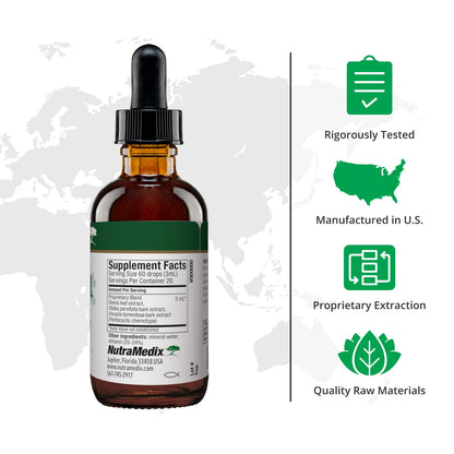 Nutramedix Nutra BRL - Liquid Herbal Supplement for Gut Health & Immune Support - Samento & Banderol for Digestive Health - Immune System Booster Supplement (60mL) - dailyvitalstore