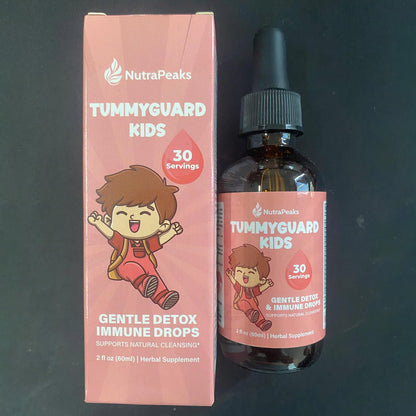 NutraPeaks Kids Liquid Botanical Drops – Natural Blend with Prebiotics, Chamomile, Ginger & Elderberry – Sugar-Free, Alcohol-Free, Non-GMO – 2 fl oz - dailyvitalstore