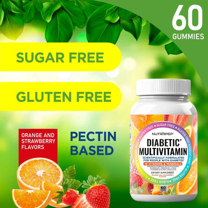 NutraPep Premium Multivitamin Chewable Gummies for Women & Men - Sugar-Free & Gluten Free Supplement Vitamins - dailyvitalstore
