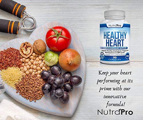 NutraPro Healthy Heart - Heart Health Supplements & Arteries Support .Healthy Cholesterol and Triglyceride. GMP Certified. - dailyvitalstore