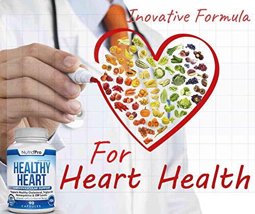 NutraPro Healthy Heart - Heart Health Supplements & Arteries Support .Healthy Cholesterol and Triglyceride. GMP Certified. - dailyvitalstore