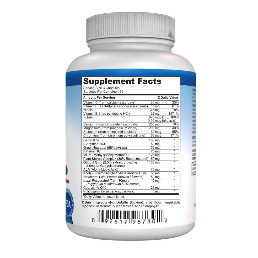 NutraPro Healthy Heart - Heart Health Supplements & Arteries Support .Healthy Cholesterol and Triglyceride. GMP Certified. - dailyvitalstore
