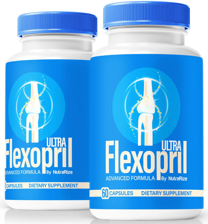NutraRize (2 Pack) Flexopril Ultra Capsules, Official Flexopril for Joint Support, All-Natural Formula to Fortify Bones and Bolster Flexibility, Premium FlexoprilUltra Pills Review (120 Capsules) - dailyvitalstore