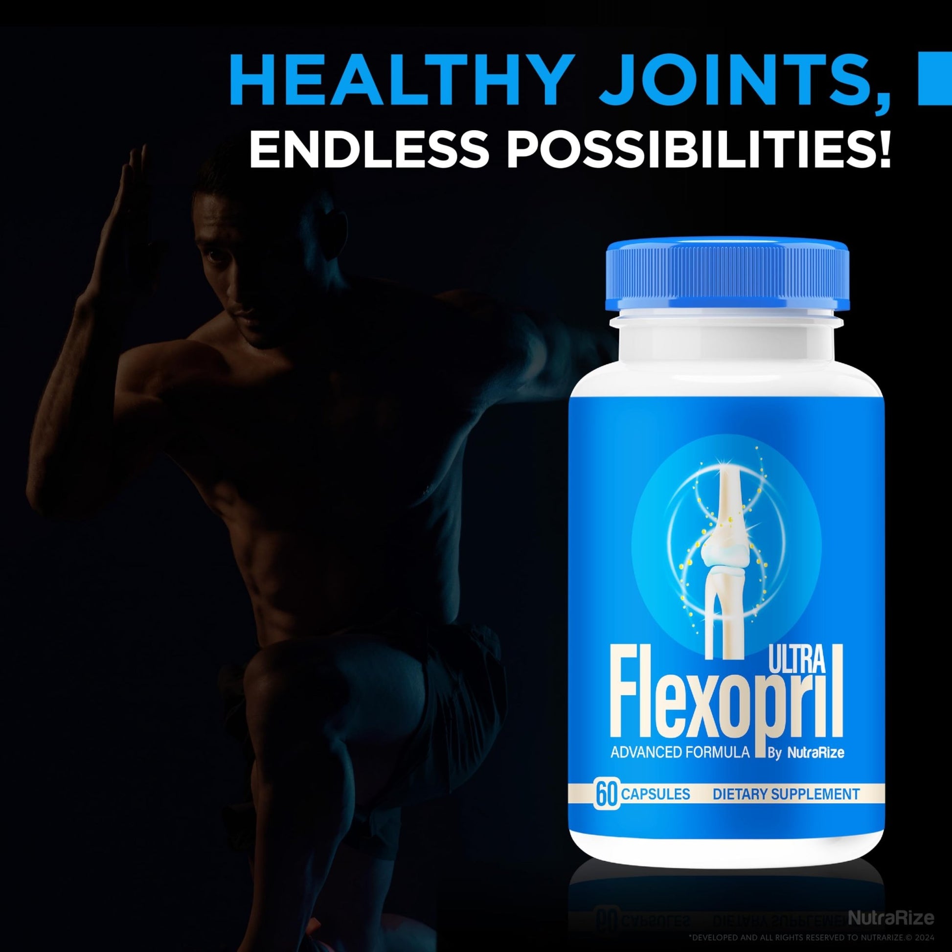 NutraRize (2 Pack) Flexopril Ultra Capsules, Official Flexopril for Joint Support, All-Natural Formula to Fortify Bones and Bolster Flexibility, Premium FlexoprilUltra Pills Review (120 Capsules) - dailyvitalstore