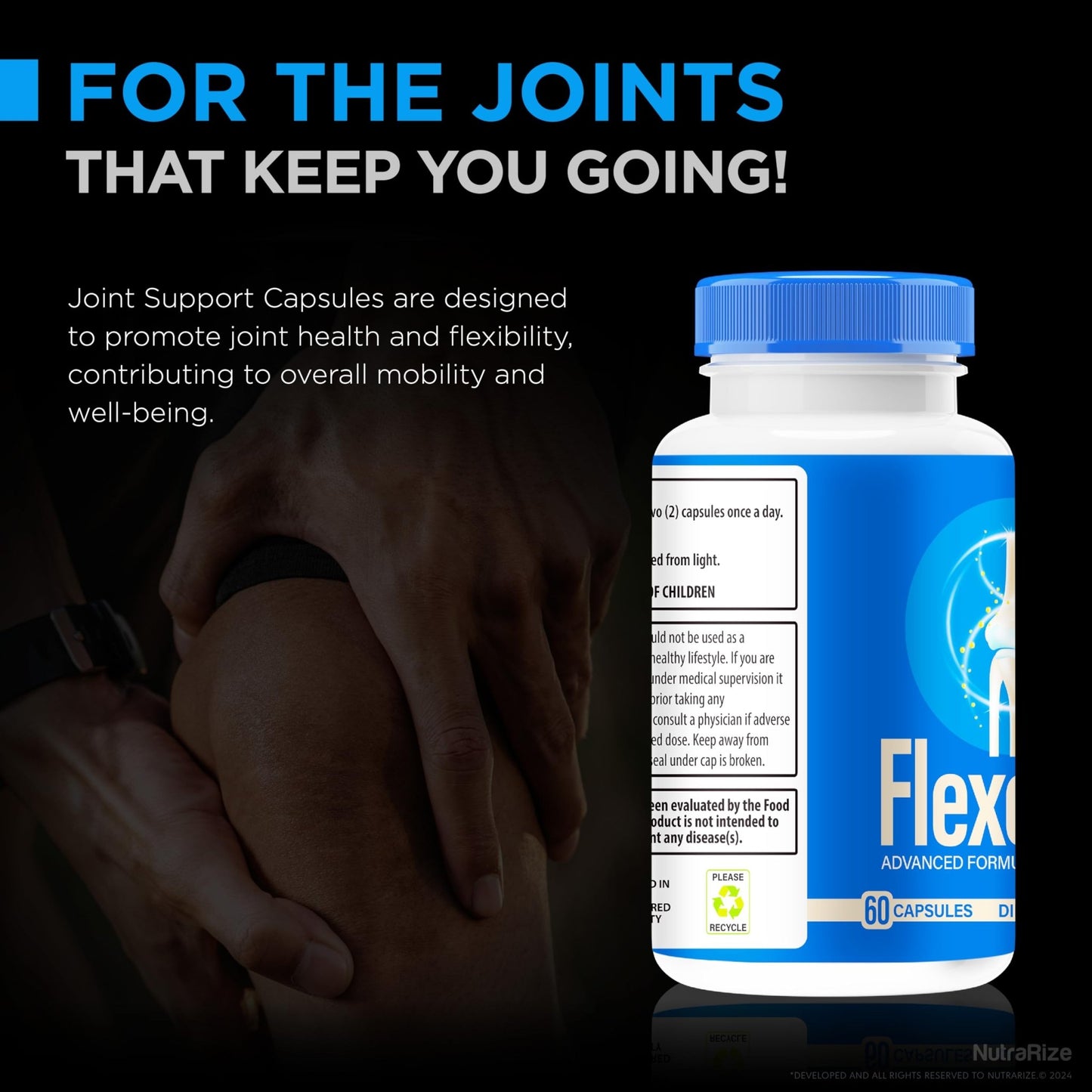 NutraRize (2 Pack) Flexopril Ultra Capsules, Official Flexopril for Joint Support, All-Natural Formula to Fortify Bones and Bolster Flexibility, Premium FlexoprilUltra Pills Review (120 Capsules) - dailyvitalstore