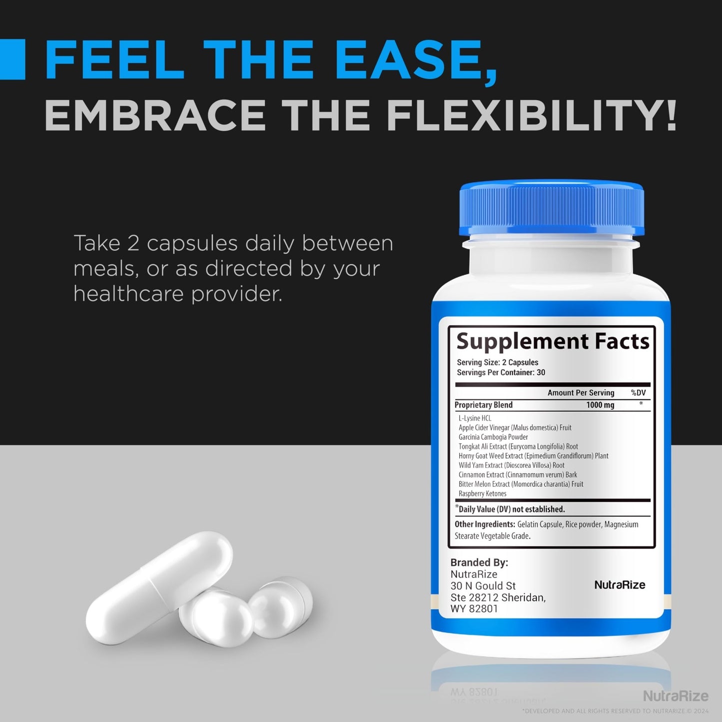 NutraRize (2 Pack) Flexopril Ultra Capsules, Official Flexopril for Joint Support, All-Natural Formula to Fortify Bones and Bolster Flexibility, Premium FlexoprilUltra Pills Review (120 Capsules) - dailyvitalstore