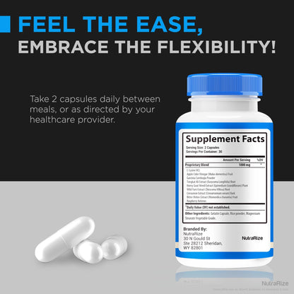 NutraRize (2 Pack) Flexopril Ultra Capsules, Official Flexopril for Joint Support, All-Natural Formula to Fortify Bones and Bolster Flexibility, Premium FlexoprilUltra Pills Review (120 Capsules) - dailyvitalstore
