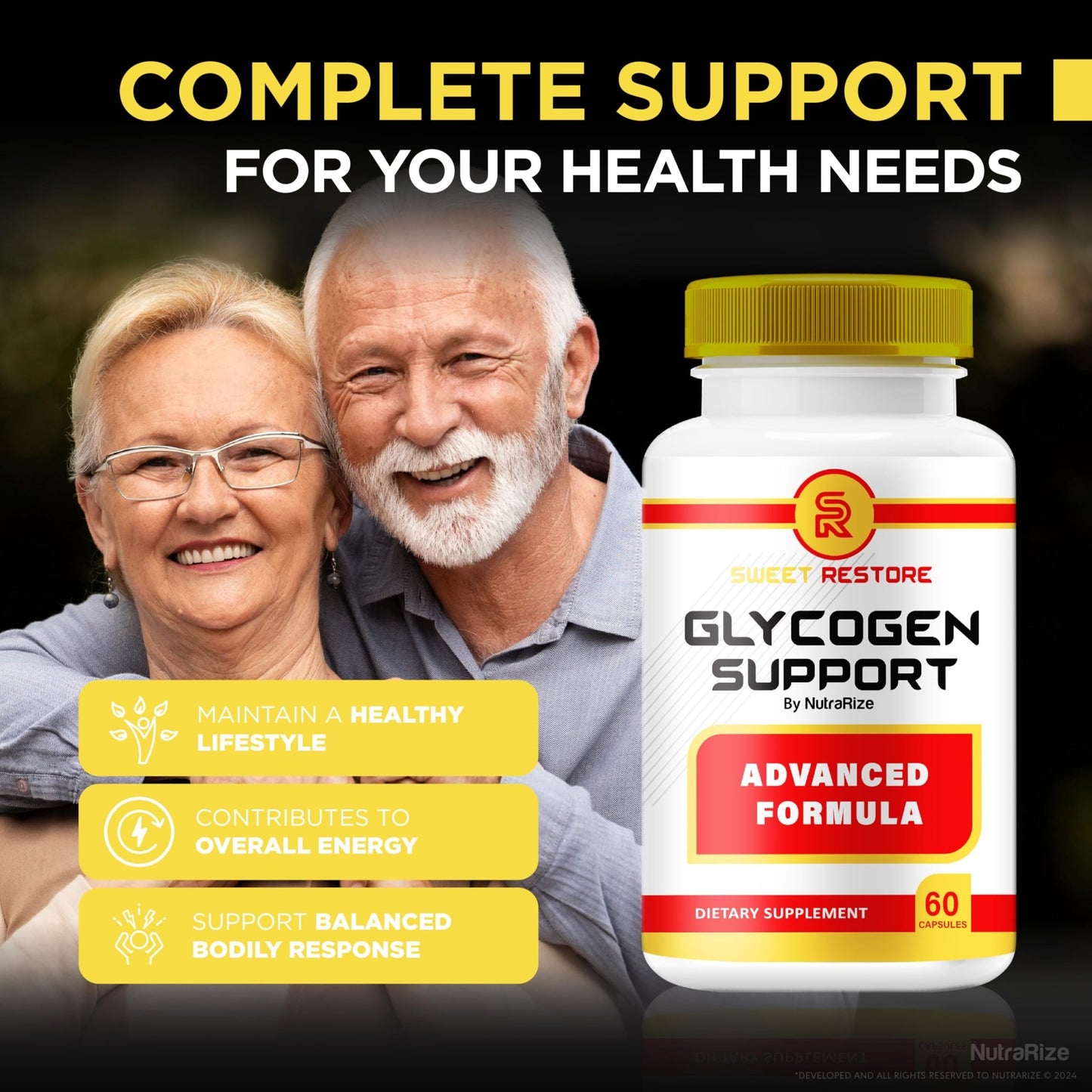NutraRize (5 Pack) Sweet Restore Joint Support Supplement, Official Glycogen Support Capsules, All-Natural SweetRestore Joint Formula, Blood Vessel Cleaner Reviews (300 Capsules) - dailyvitalstore