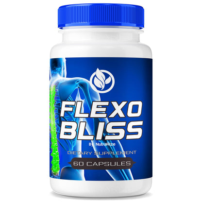 NutraRize Flexo Bliss, FlexoBliss Joint Health Support, All-Natural Supplement to Support Flexibility and Full Range of Motion, Official Flexo Bliss Reviews (60 Capsules) - dailyvitalstore