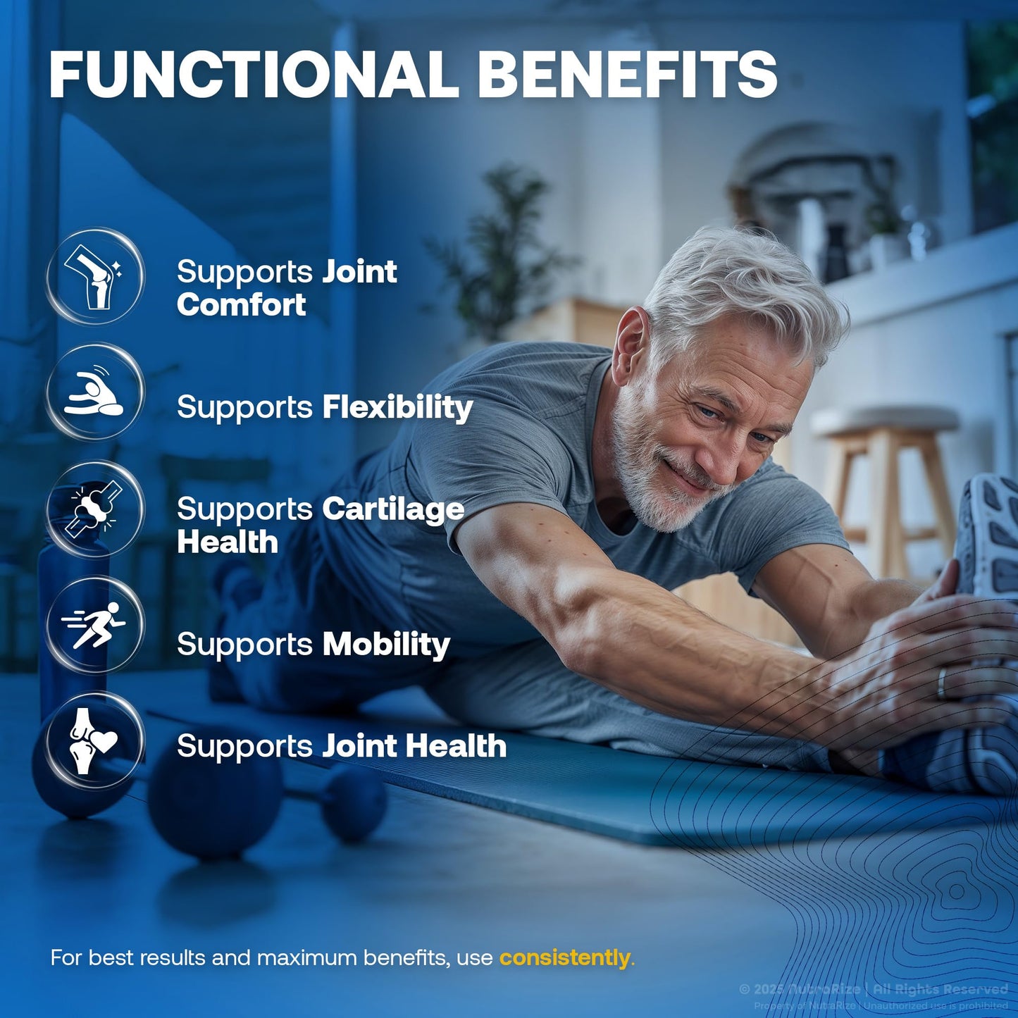 NutraRize Flexo Bliss, FlexoBliss Joint Health Support, All-Natural Supplement to Support Flexibility and Full Range of Motion, Official Flexo Bliss Reviews (60 Capsules) - dailyvitalstore