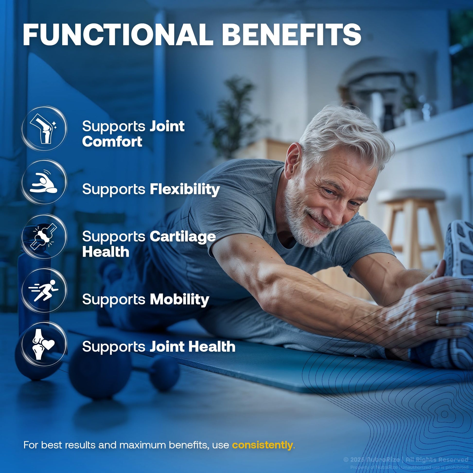NutraRize Flexo Bliss, FlexoBliss Joint Health Support, All-Natural Supplement to Support Flexibility and Full Range of Motion, Official Flexo Bliss Reviews (60 Capsules) - dailyvitalstore