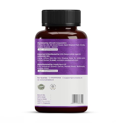 Nutrastic Aller Veda Respiratory Wellness Supplement with Pure Tulsi, Amla, Turmeric, and Neem | Natural Support for Healthy Breathing | 60 Caps - dailyvitalstore