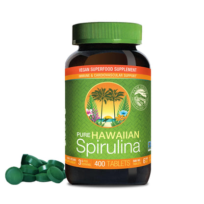 Nutrex Hawaii Pure Hawaiian Spirulina – Vegan Superfood, 500 mg Tablets, Farm Grown in Kona, Non-GMO - dailyvitalstore