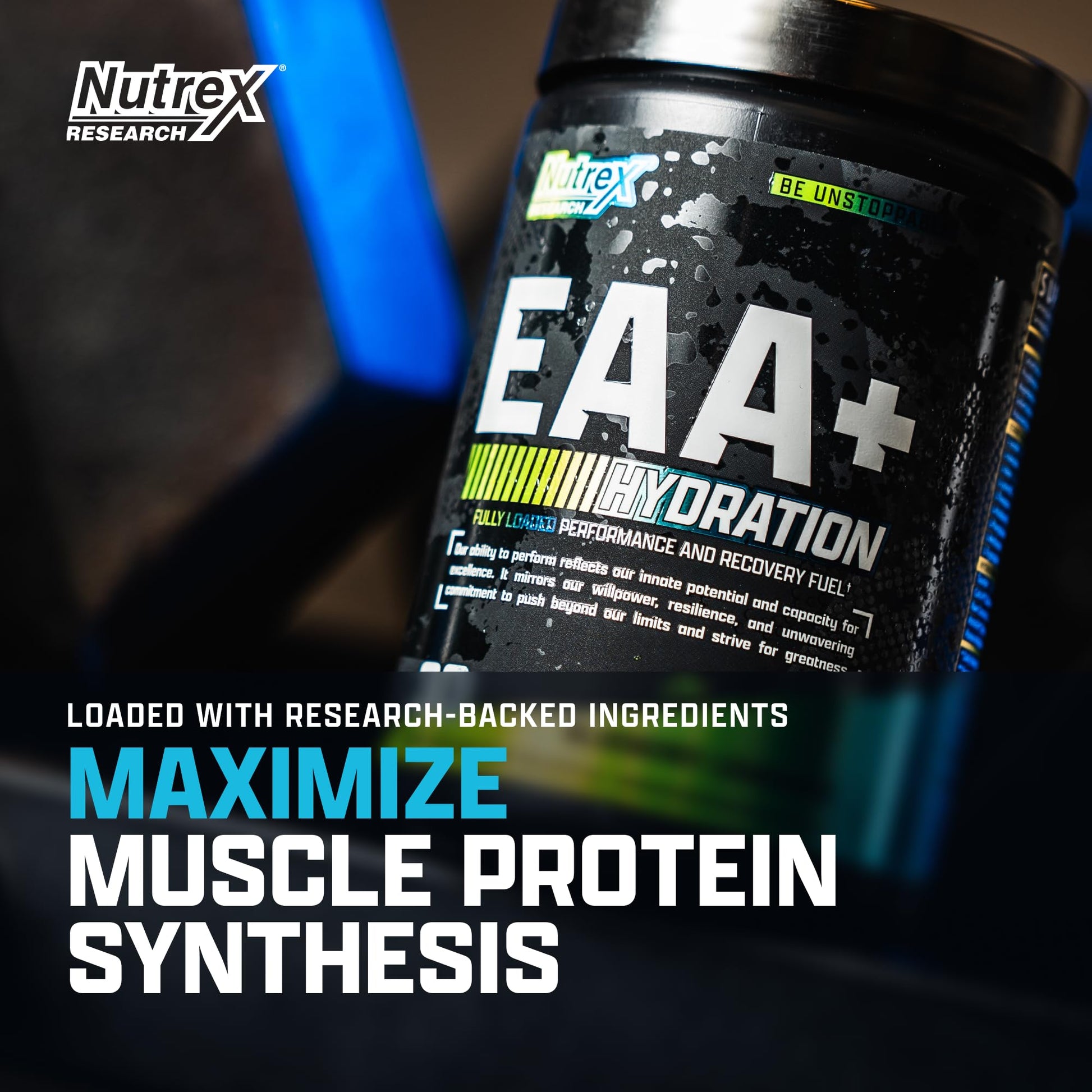 Nutrex Research EAA Hydration | EAAs + BCAA Powder | Muscle Recovery, Strength, Muscle Building, Endurance | 8G Essential Amino Acids + Electrolytes | Blueberry Lemonade 30 Servings - dailyvitalstore
