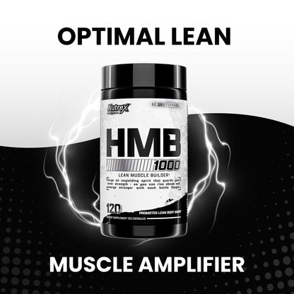 Nutrex Research HMB 1000 MG | Supports Muscle Recovery, Reduce Skeletal Muscle Damage, Increased Strength, Prevent Muscle Loss | 120 Capsules - dailyvitalstore