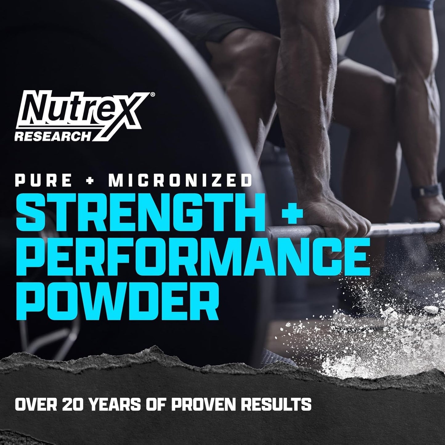 Nutrex Research Micronized Creatine Monohydrate Powder - 200 Servings (1KG) Pure, Unflavored Creatine Monohydrate Supplement for Muscle Gain, Strength and Performance, 5G Per Serv (2.2lbs) - dailyvitalstore