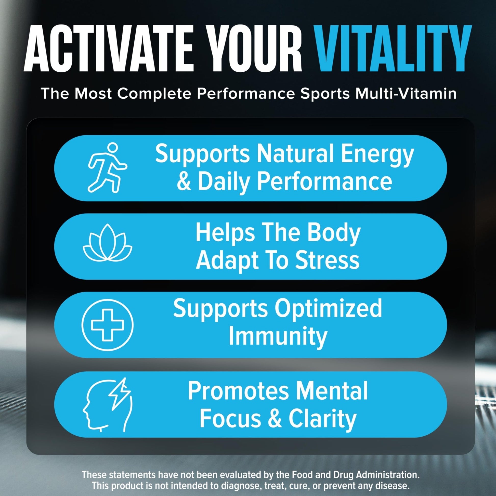 Nutrex Research Vitadapt Complete Sports Multivitamin for Men - 24 Vitamins, KSM-66 Ashwagandha and Minerals for Athletes - Mens Multivitamin (90 Capsules) - dailyvitalstore