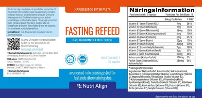 Nutri-Align Fasting Refeed Multivitamin | 30 Fasting Multi Vitamin Capsules | Multivitamin for Men & Women | Vitamin B Complex, Phosphorus & Vitamin D & C Fasting Multivitamins | Gluten Free - dailyvitalstore