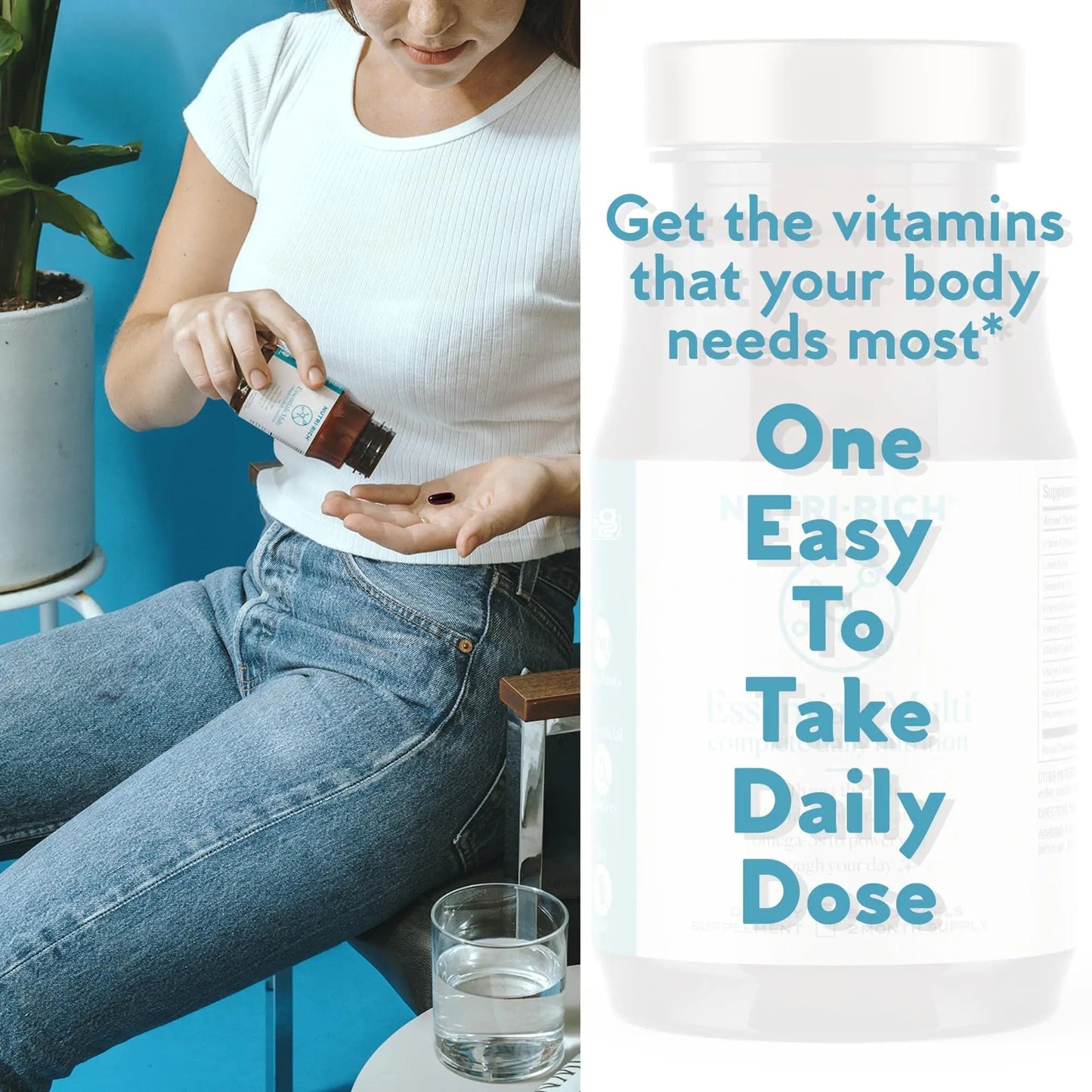 Nutri-Rich Essentials Multi | Multivitamin Supplement with Fish Oil Omega-3 for Men and Women, Supports Energy, Immune Health - dailyvitalstore